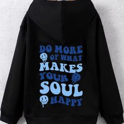 StyleCast Boys Black Typography Printed Long Sleeves Hooded Sweatshirt-image-123