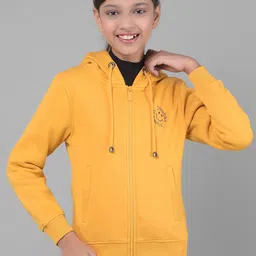 Crimsoune Club Girls Hooded Front-Open Sweatshirt-image-54