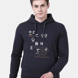 t-base Men Navy Blue Printed Fleece Sweatshirt-image-61