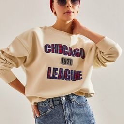 BIANCO LUCCI Typography Printed Round Neck Pullover Sweatshirt-image-21