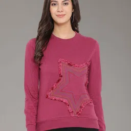 Moda Elementi Self Design Embellished Sequined Sweatshirt-image-13