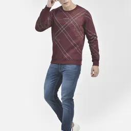 Crimsoune Club Geometric Printed Long Sleeves Pullover Sweatshirt-image-7