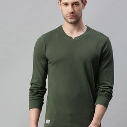 SHOWOFF Men Green Cotton Sweatshirt-image-44