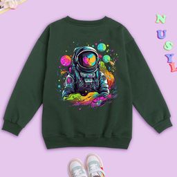 BAESD Kids Graphic Printed Round Neck Long Sleeves Fleece Pullover Sweatshirt-image-39