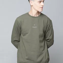 JUNK de LUXE Men Olive Green Sweatshirt-image-83