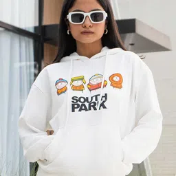 COLOR CAPITAL Typography Printed Hooded Pure Cotton Sweatshirt-picture-10
