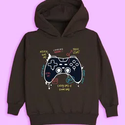 BAESD Kids Printed Hooded Fleece Pullover-picture-15