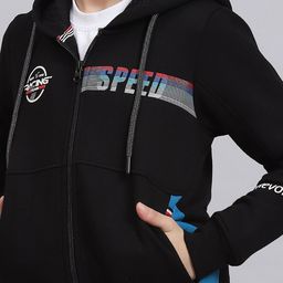 Monte Carlo Boys Typography Printed Hooded Front-Open Sweatshirt image 5