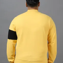 Urbano Plus Men Striped & Numeric Print Sweatshirt image 2