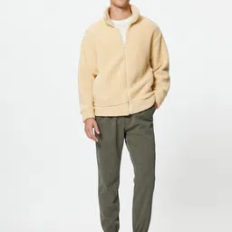 Koton Mock Collar Front Open Sweatshirt image 5