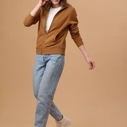 Gipsy Mock Collar Front-Open Sweatshirt image 5
