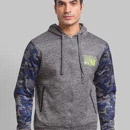 Parx Men Camouflage Printed Hooded Pullover Sweatshirt-picture-26