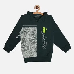 Octave Boys Green Printed Sweatshirt-image-86