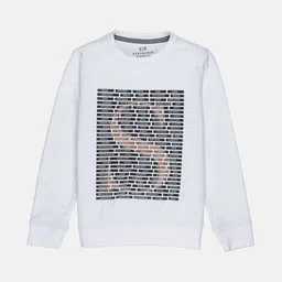 Status Quo Boys Off White Printed Cotton Sweatshirt-image-26