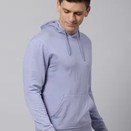 Dennis Lingo Men Solid Hooded Knitted Sweatshirt-image-99