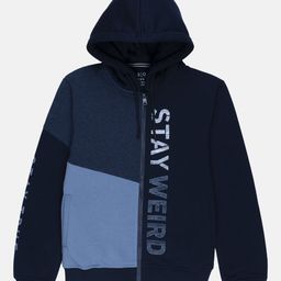 Status Quo Boys Navy Blue Printed Sweatshirt-image-71