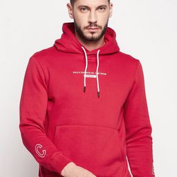 CAMLA Men Typography Printed Hooded Sweatshirt-picture-46
