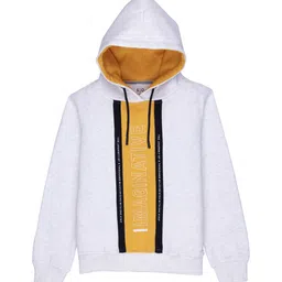 Status Quo Boys Grey Printed Hooded Cotton Sweatshirt-image-30
