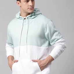 Dennis Lingo Men Colourblocked Hooded Sweatshirt-image-38