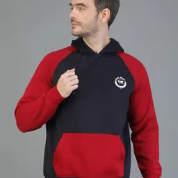 TQS Men Colourblocked Hooded Sweatshirt-picture-40