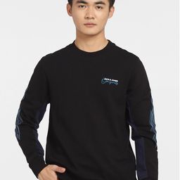 Jack & Jones Men Black Printed Sweatshirt-image-53