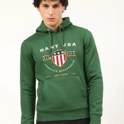 GANT Men Green Printed Hooded Sweatshirt-picture-40