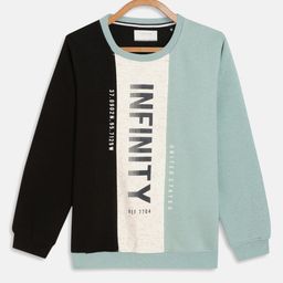 Octave Boys Teal Printed Sweatshirt-picture-2