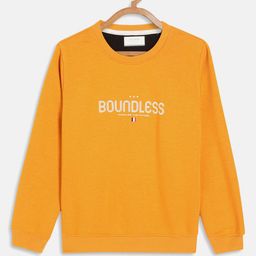 Octave Boys Mustard Printed Sweatshirt-image-20