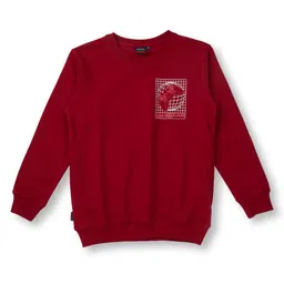 Gini and Jony Boys Round Neck Graphic Printed Fleece Sweatshirt-image-63
