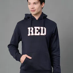 Red Tape Men Navy Blue Printed Hooded Sweatshirt-image-94