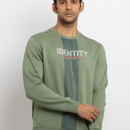Status Quo Men Green Printed Cotton Sweatshirt-image-25