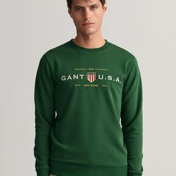 GANT Men Green Printed Sweatshirt-picture-17