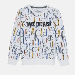 Status Quo Boys Off White Printed Sweatshirt-image-29