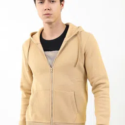KETCH Men Beige Hooded Sweatshirt-image-24
