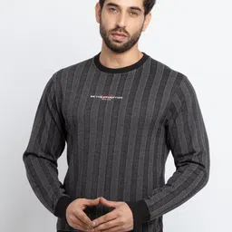 Status Quo Men Striped Cotton Sweatshirt-image-20