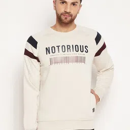 Duke Men Beige Printed Sweatshirt-image-60