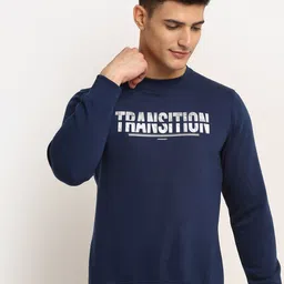 Rodamo Men Blue Printed Sweatshirt-picture-31