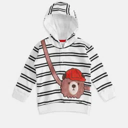 Pantaloons Baby Boys White Striped Sweatshirt-picture-22
