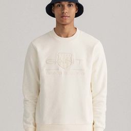 GANT Men White Embroidered Regular Fit Sweatshirt-image-51