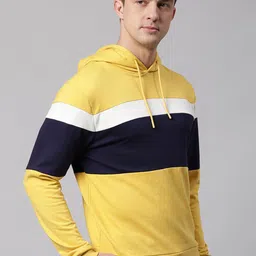 Dennis Lingo Men Colourblocked Hooded Sweatshirt-picture-45