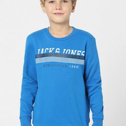 Jack & Jones Junior Boys Blue Printed Sweatshirt-picture-25
