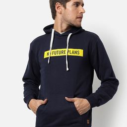 Campus Sutra Men Blue Hooded Sweatshirt-image-51