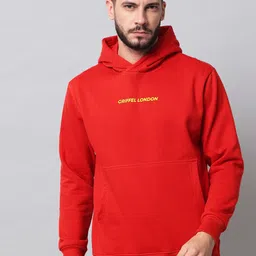 GRIFFEL Men Maroon Sweatshirt-image-9
