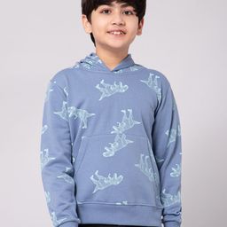 Alan Jones Boys Conversational Printed Hooded Pullover-picture-15