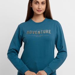 Status Quo Women Blue Sweatshirt-image-45