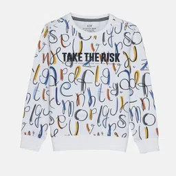 Status Quo Boys Off White Printed Cotton Sweatshirt-image-27