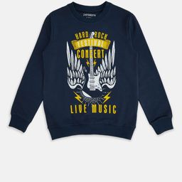 Pantaloons Junior Boys Navy Blue Printed Sweatshirt-image-111