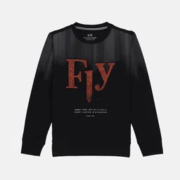 Status Quo Boys Black Printed Sweatshirt-image-47