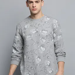 SHOWOFF Floral Printed Cotton Sweatshirt-image-63