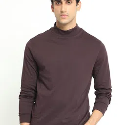RARE RABBIT Men Mania Mock Collar Sweatshirt-image-4